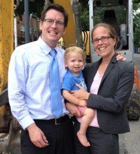 Interim 2013-14 Head of School Nell Todd and family