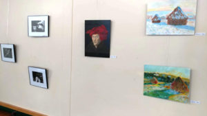 Student Art on Display at Green Fields Market Through April Green Fields Market Exhibit 2 – needs some brown stuff photoshopped out…