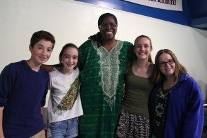 Dr. Kathy Bullocks Presentation on the Roots of American Music Dr. Kathy Bullock and assorted adoring students. Photo by Christina Gabriel.