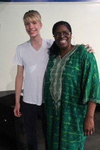 Allen Gabriel '16 with family friend Dr. Kathy Bullock.  Photo by Christina Gabriel.