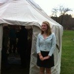Mollie and her yurt